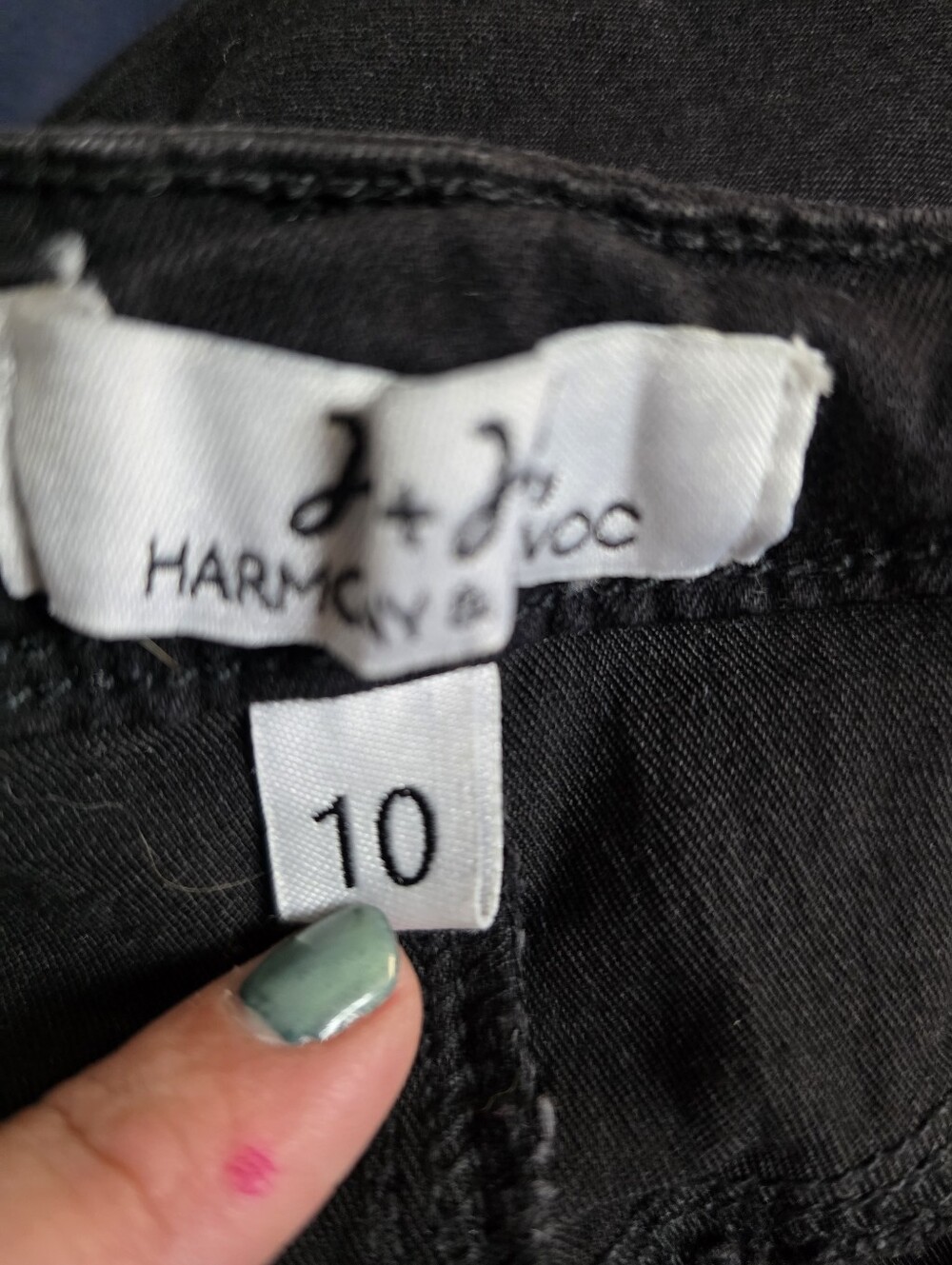 H&H By Harmony & Havoc Black Strechy Pant Leggings Size 10 - Picture 11 of 13
